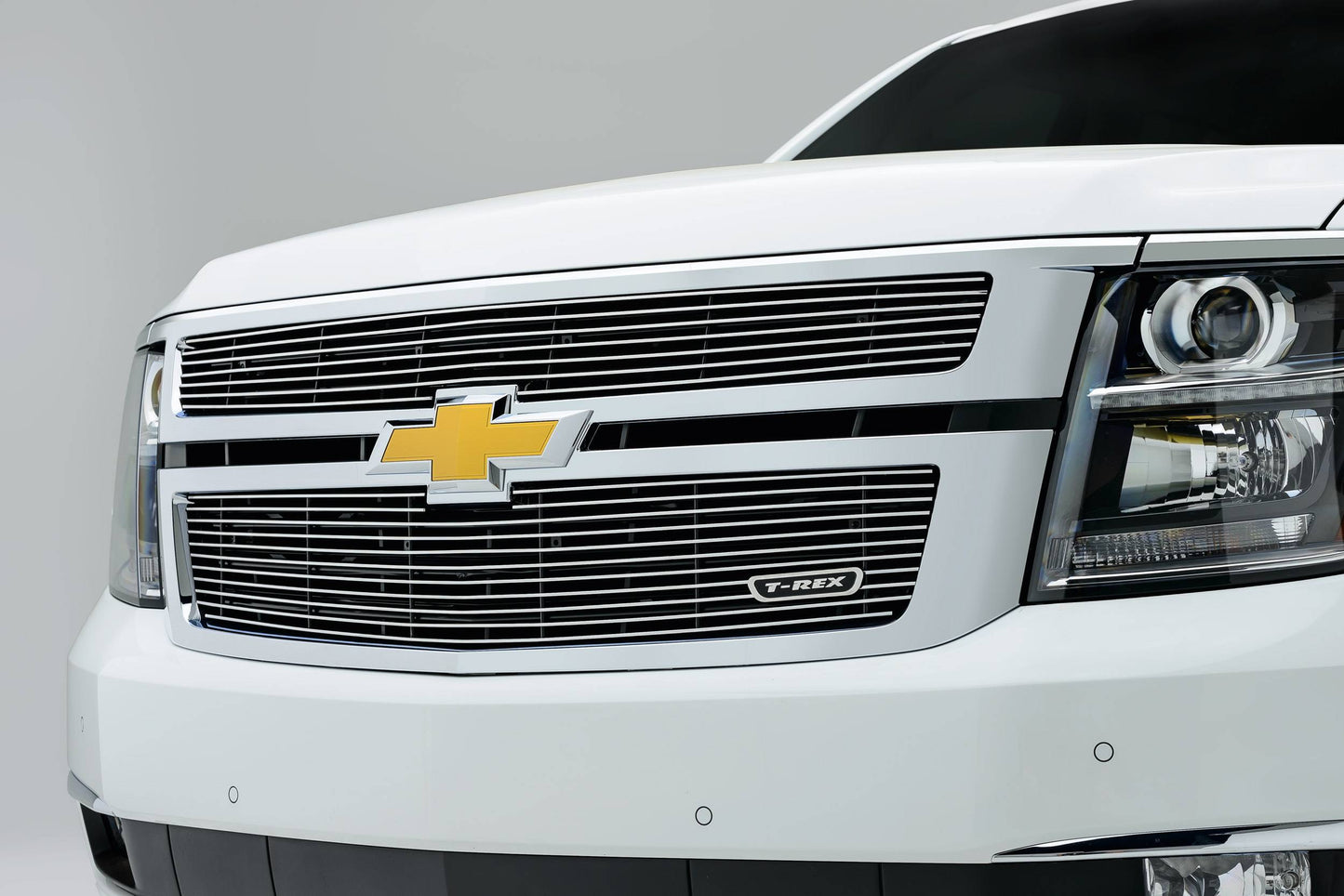T-REX Grilles 21055 Polished Aluminum Horizontal Grille Fits 2015-2020 Chevrolet Suburban LT Suburban LTZ