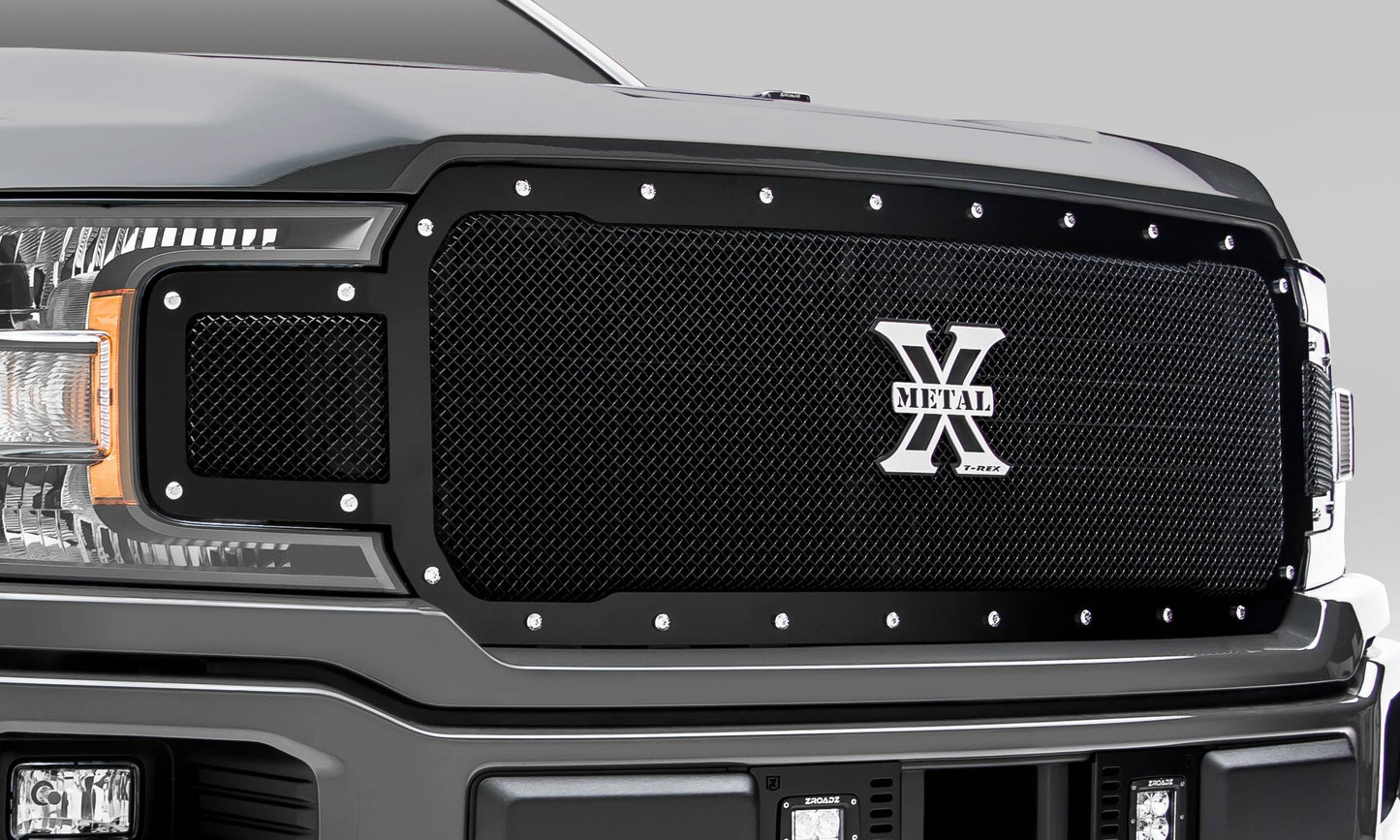 T-REX Grilles 6715711 Black Mild Steel Small Mesh Grille Fits 2018-2020 Ford F-150