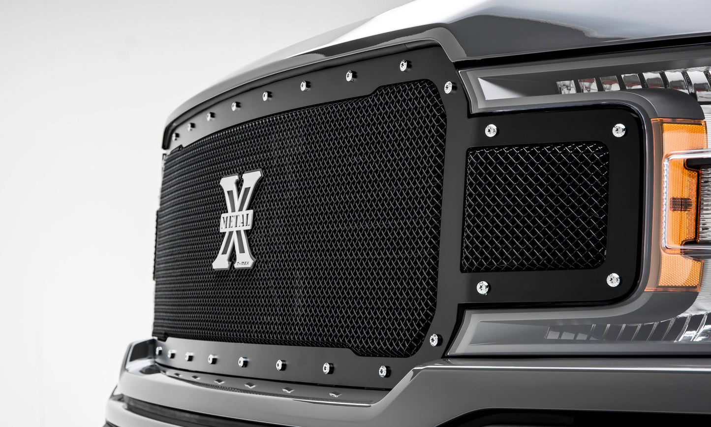 T-REX Grilles 6715711 Black Mild Steel Small Mesh Grille Fits 2018-2020 Ford F-150
