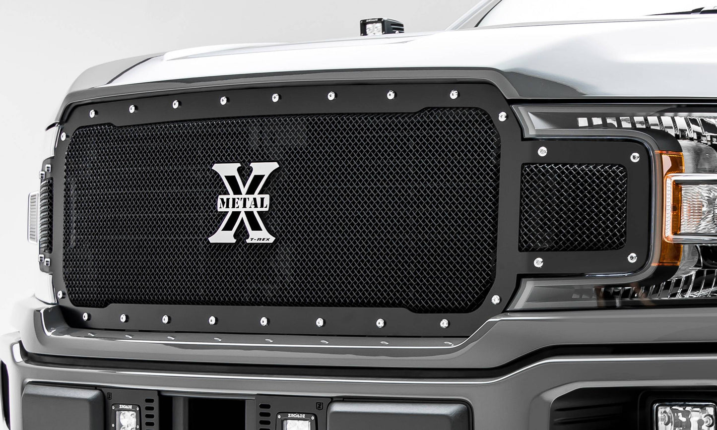 T-REX Grilles 6715711 Black Mild Steel Small Mesh Grille Fits 2018-2020 Ford F-150