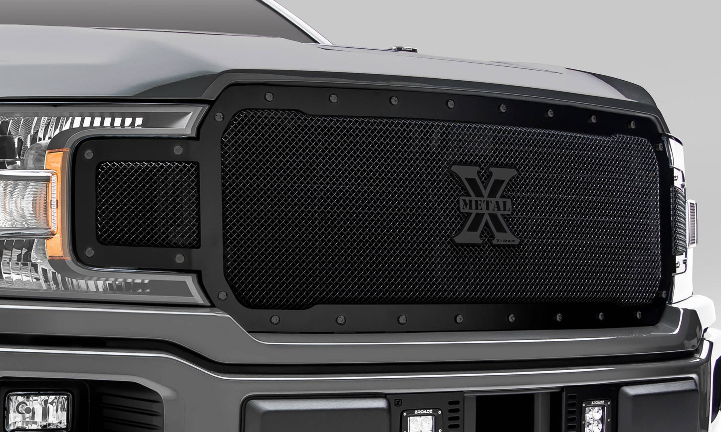 T-REX Grilles 6715711-BR Black Mild Steel Small Mesh Grille Fits 2018-2020 Ford F-150