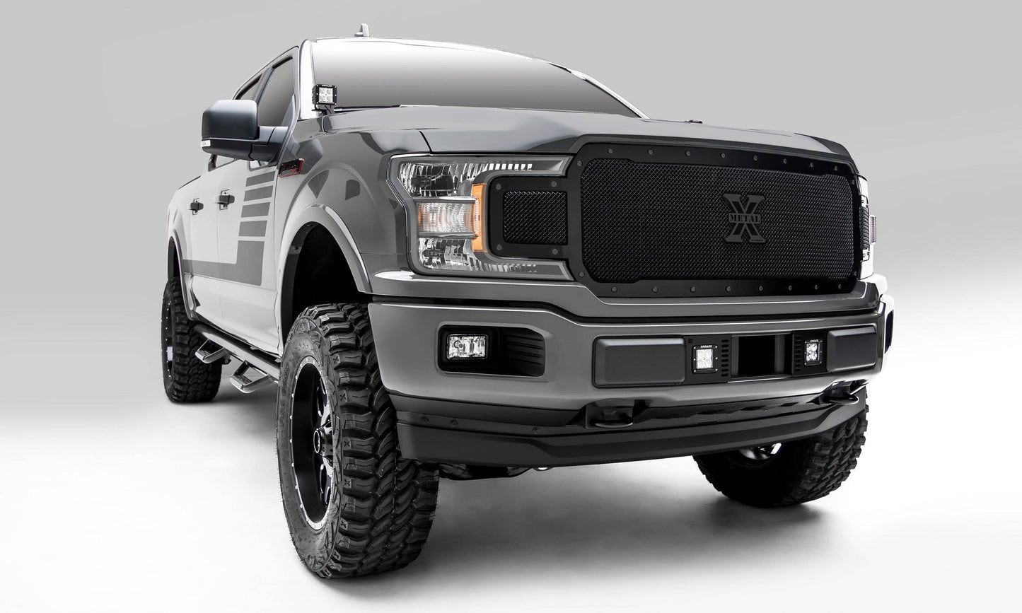 T-REX Grilles 6715711-BR Black Mild Steel Small Mesh Grille Fits 2018-2020 Ford F-150