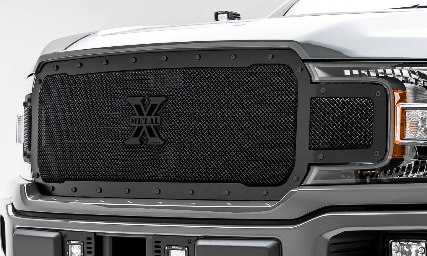 T-REX Grilles 6715711-BR Black Mild Steel Small Mesh Grille Fits 2018-2020 Ford F-150