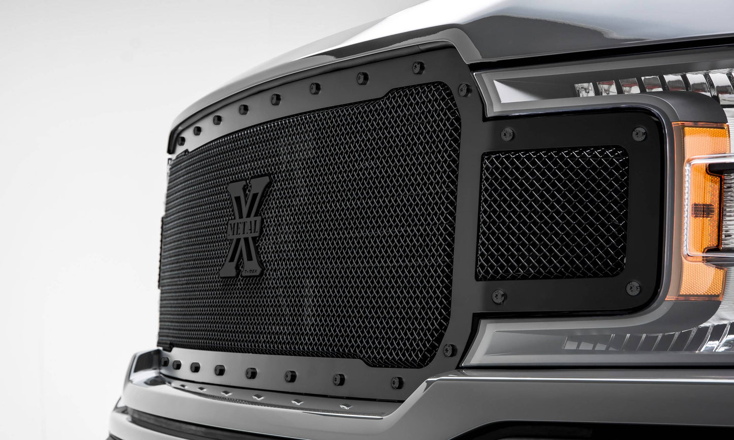 T-REX Grilles 6715711-BR Black Mild Steel Small Mesh Grille Fits 2018-2020 Ford F-150