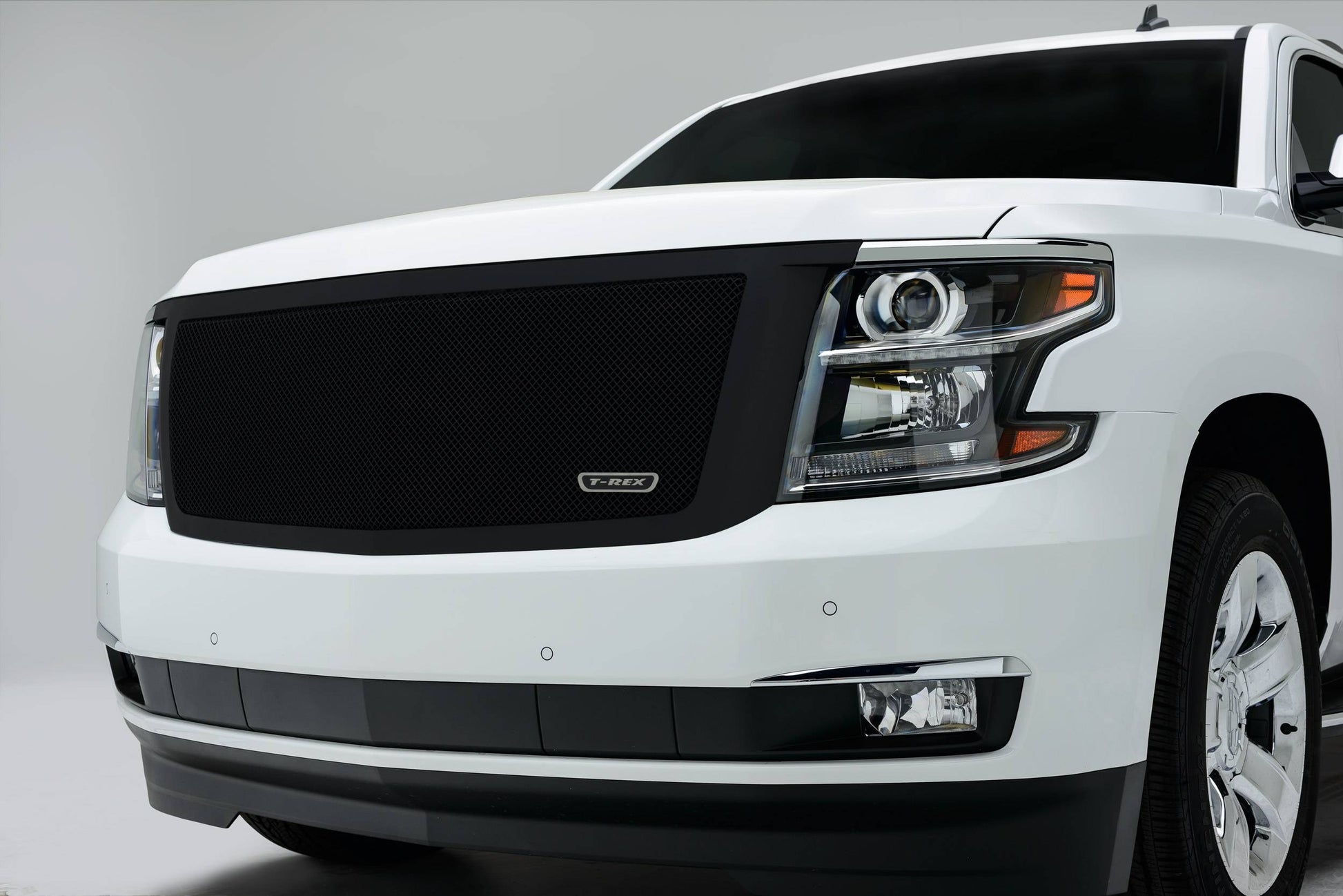 T-REX Grilles 51056 Black Mild Steel Small Mesh Grille Fits 2015-2020 Chevrolet Suburban LT Suburban LTZ