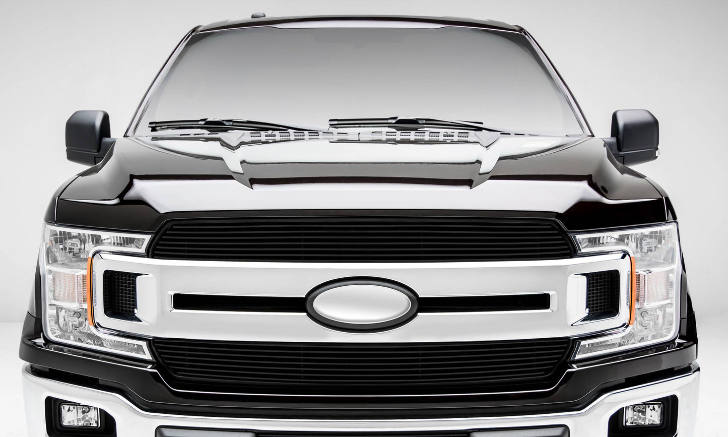 T-REX Grilles 20571B Black Aluminum Horizontal Grille Fits 2018-2020 Ford F-150 XLT F-150 Lariat