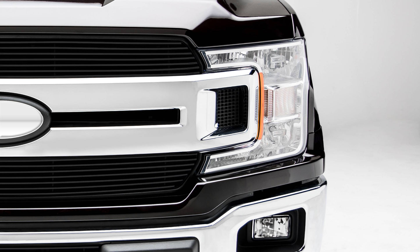 T-REX Grilles 20571B Black Aluminum Horizontal Grille Fits 2018-2020 Ford F-150 XLT F-150 Lariat