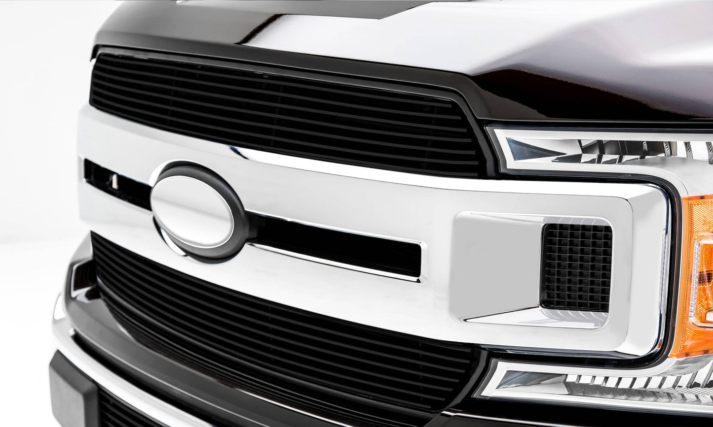 T-REX Grilles 20571B Black Aluminum Horizontal Grille Fits 2018-2020 Ford F-150 XLT F-150 Lariat