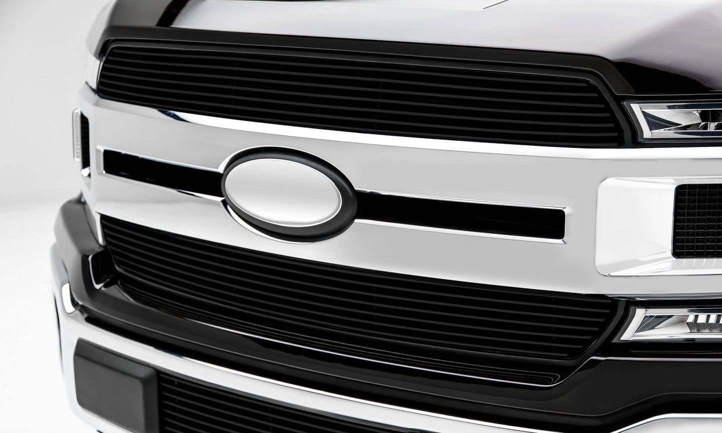 T-REX Grilles 20571B Black Aluminum Horizontal Grille Fits 2018-2020 Ford F-150 XLT F-150 Lariat