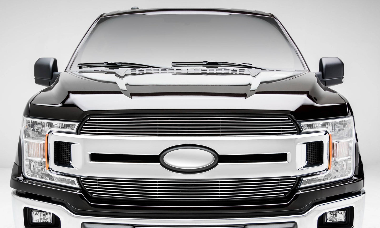 T-REX Grilles 20571 Polished Aluminum Horizontal Grille Fits 2018-2020 Ford F-150 XLT F-150 Lariat