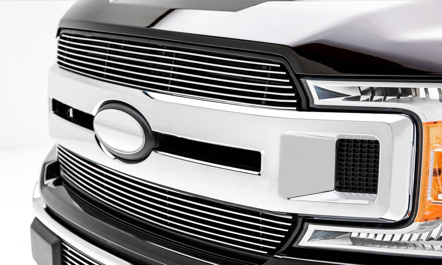 T-REX Grilles 20571 Polished Aluminum Horizontal Grille Fits 2018-2020 Ford F-150 XLT F-150 Lariat