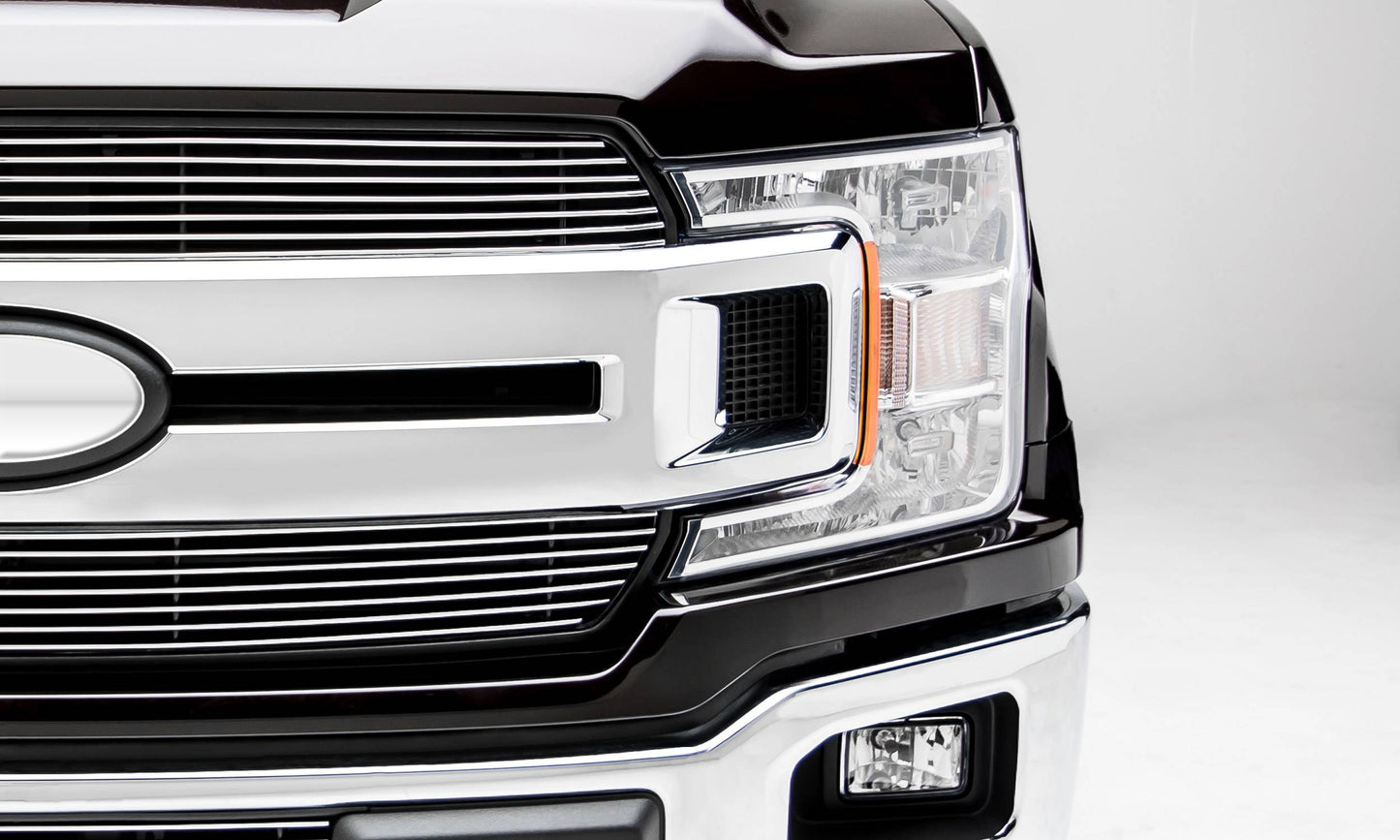 T-REX Grilles 20571 Polished Aluminum Horizontal Grille Fits 2018-2020 Ford F-150 XLT F-150 Lariat