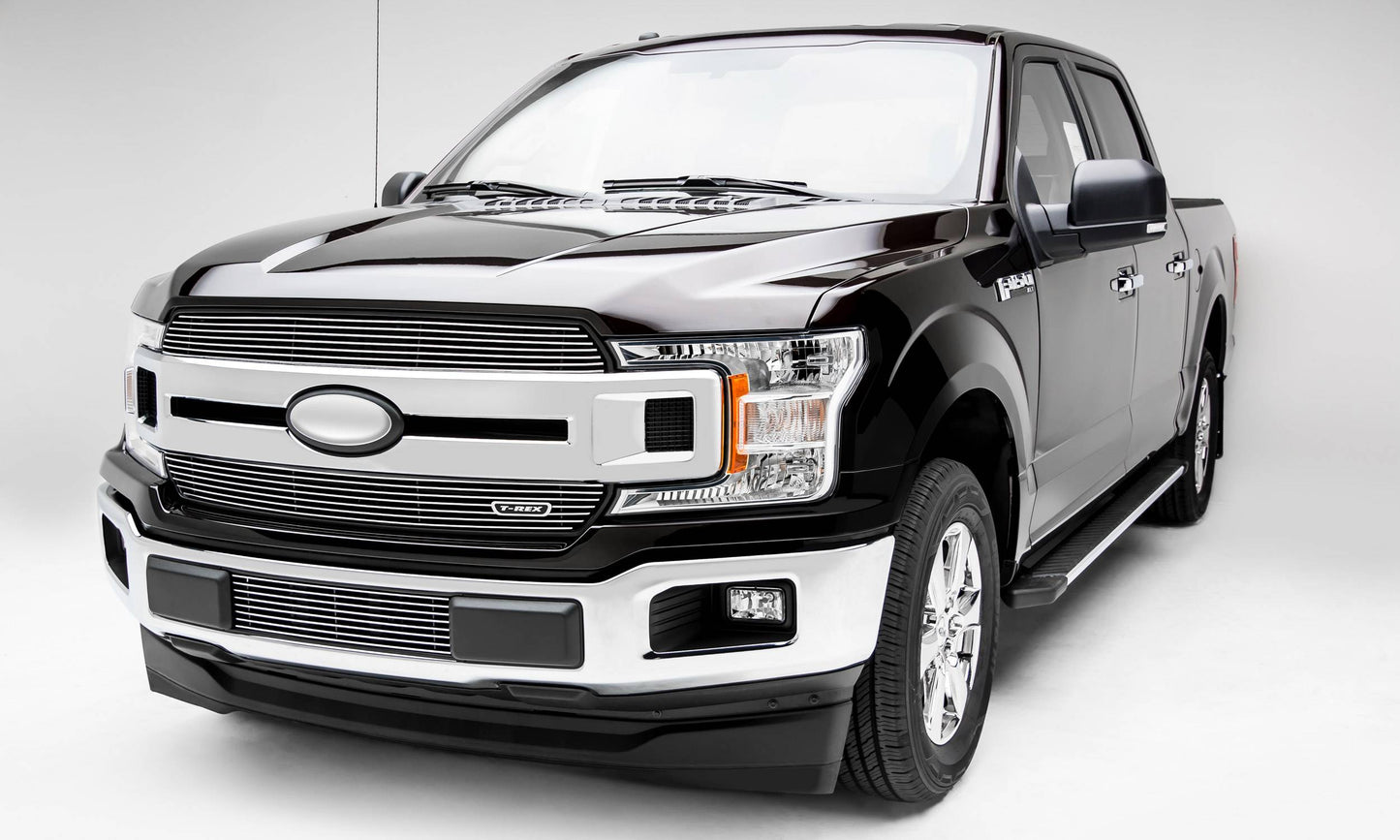 T-REX Grilles 20571 Polished Aluminum Horizontal Grille Fits 2018-2020 Ford F-150 XLT F-150 Lariat