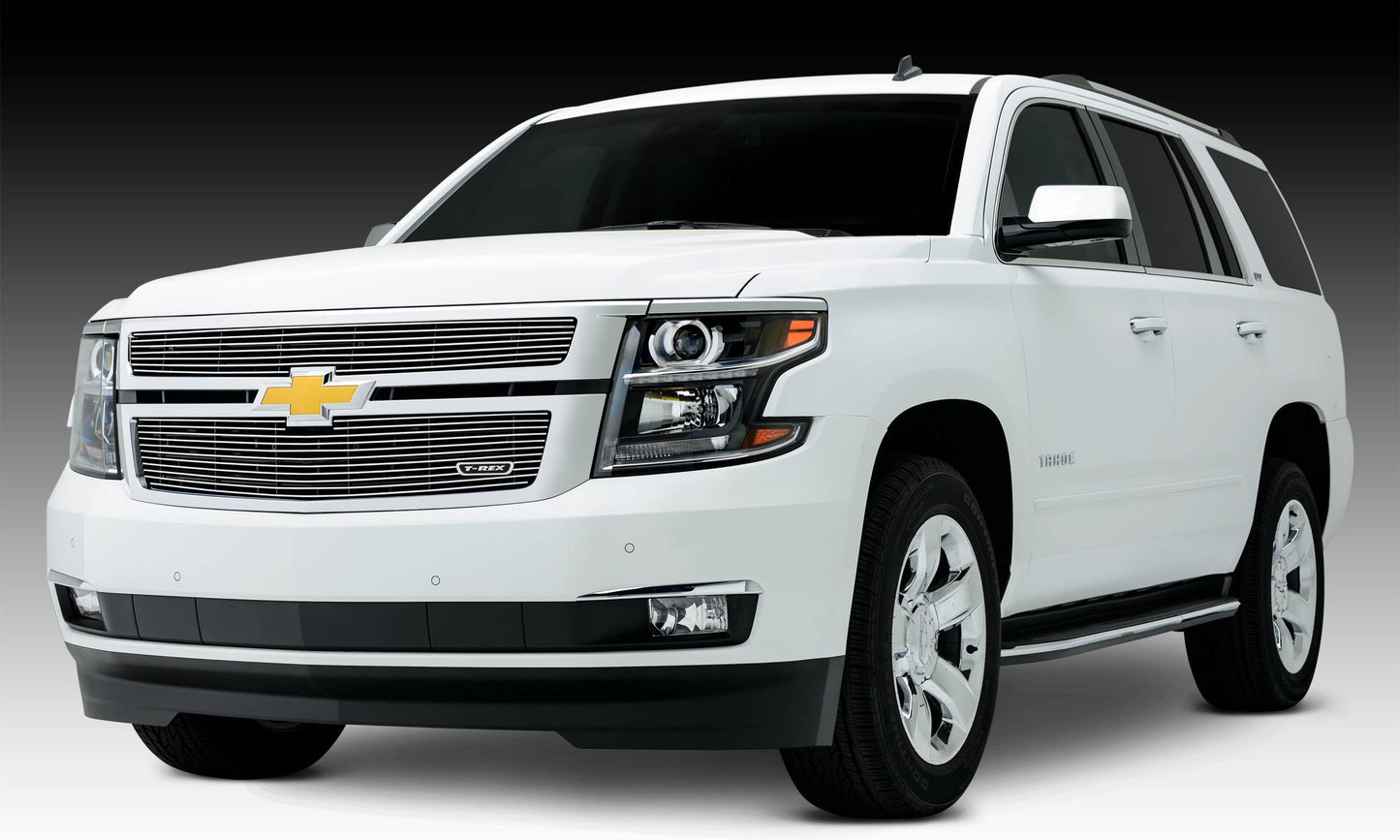 T-REX Grilles 21055 Polished Aluminum Horizontal Grille Fits 2015-2020 Chevrolet Suburban LT Suburban LTZ