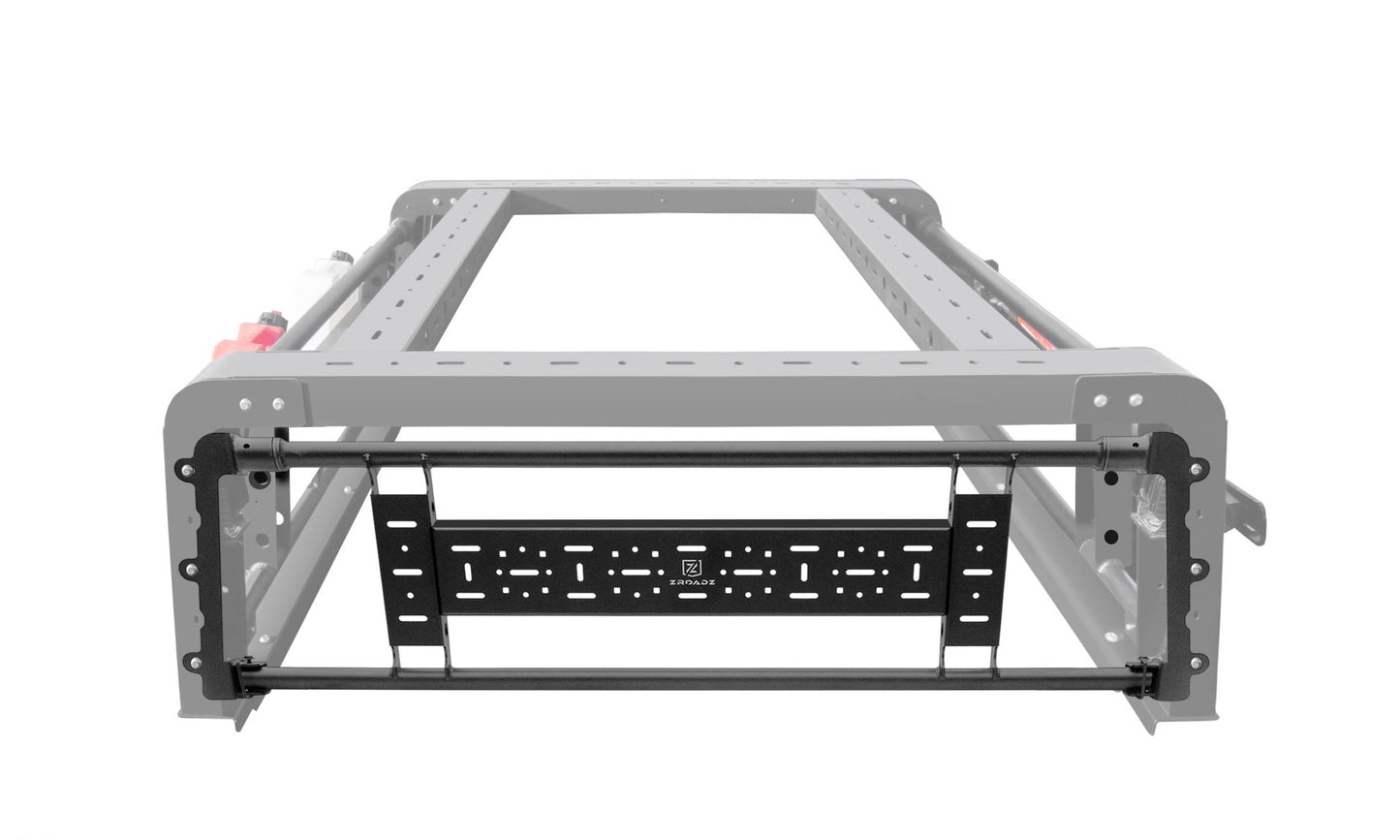 ZROADZ Z834001 Black Mild Steel Aluminum Access Overland Rear Gate Fits 2019-2023 Jeep Gladiator