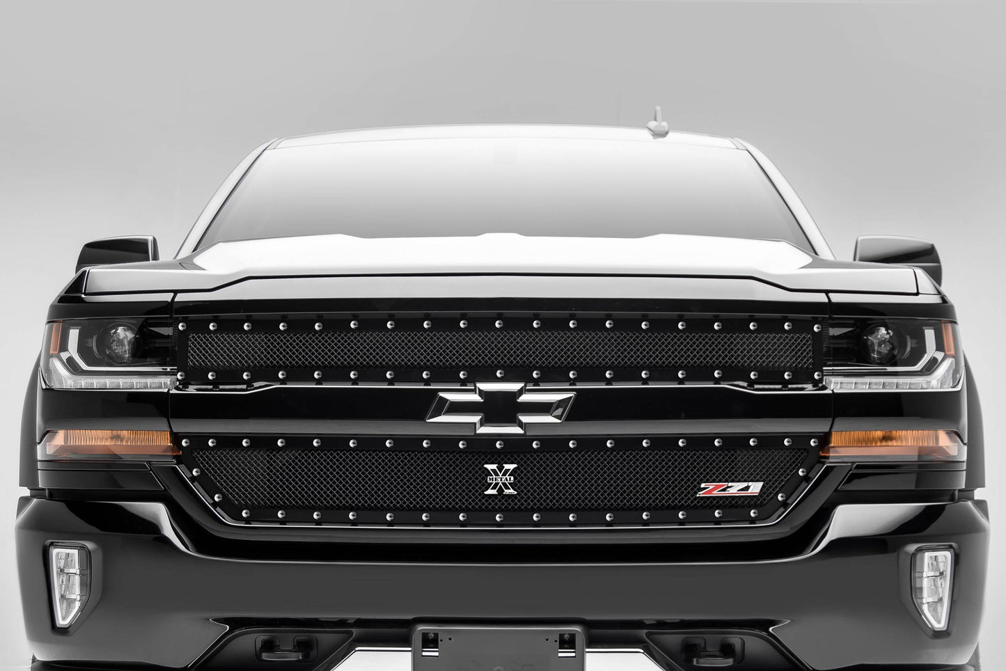 T-REX Grilles 6711241 Black Mild Steel Small Mesh Grille Fits 2016-2018 Chevrolet Silverado 1500 Z71
