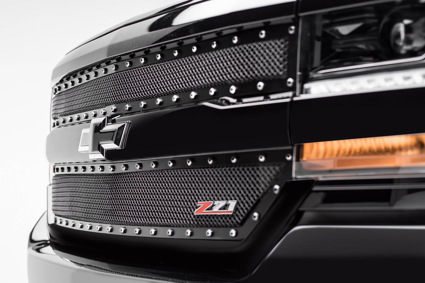 T-REX Grilles 6711241 Black Mild Steel Small Mesh Grille Fits 2016-2018 Chevrolet Silverado 1500 Z71