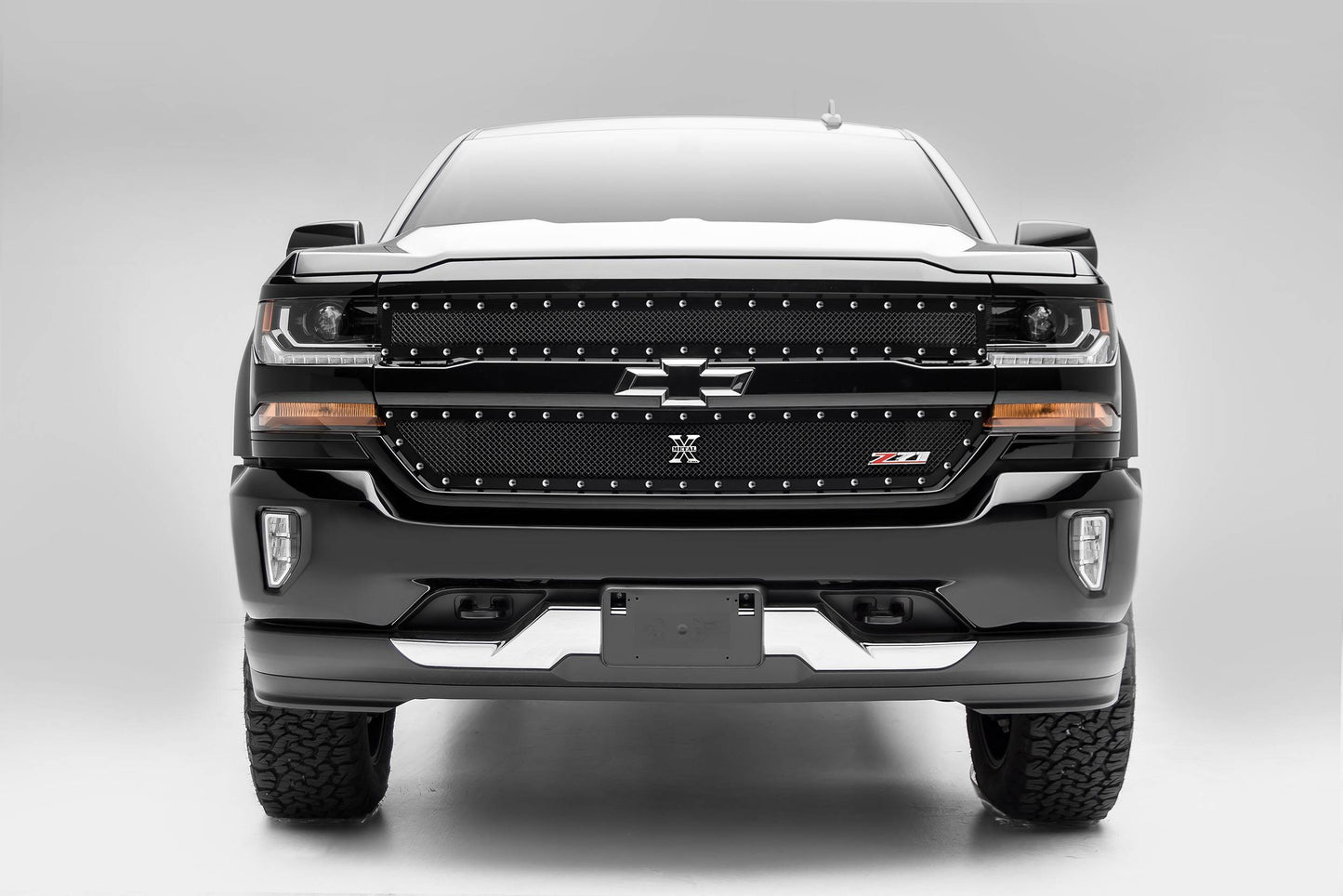 T-REX Grilles 6711241 Black Mild Steel Small Mesh Grille Fits 2016-2018 Chevrolet Silverado 1500 Z71