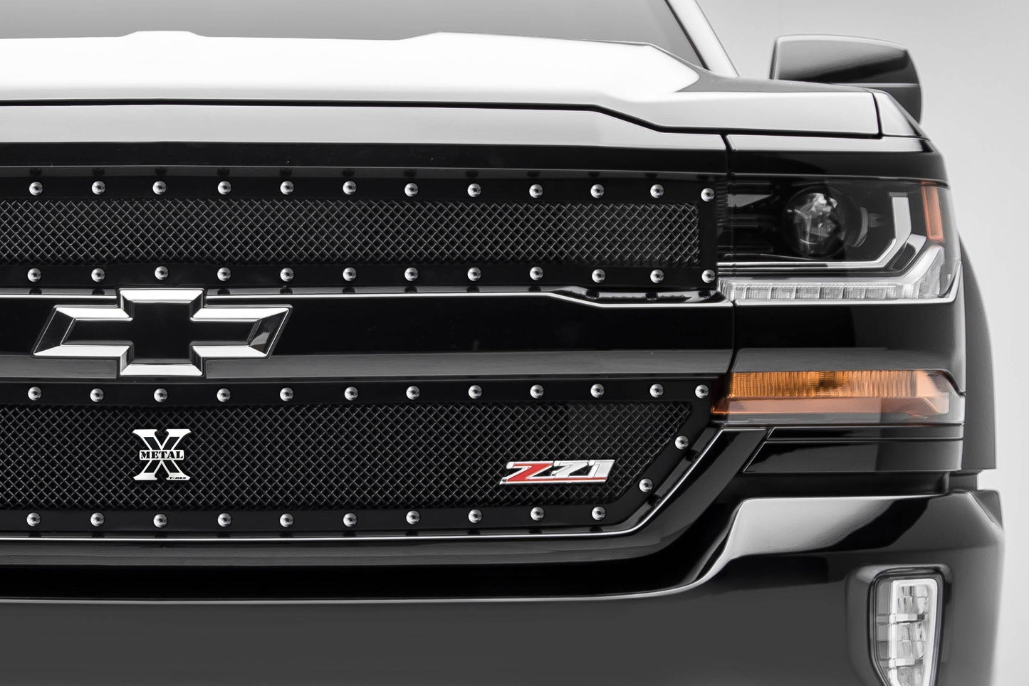 T-REX Grilles 6711241 Black Mild Steel Small Mesh Grille Fits 2016-2018 Chevrolet Silverado 1500 Z71