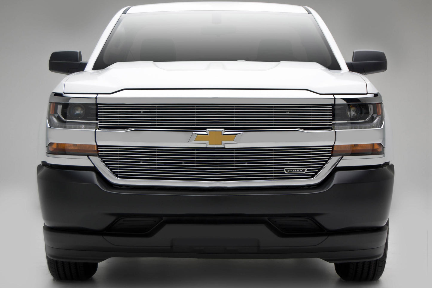 T-REX Grilles 6211270 Polished Aluminum Horizontal Grille Fits 2016-2018 Chevrolet Silverado 1500