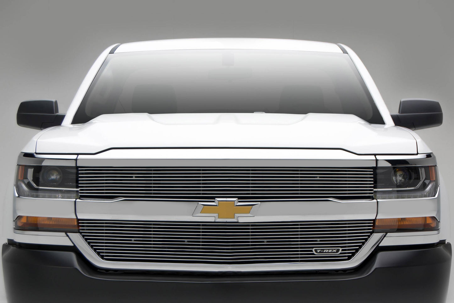 T-REX Grilles 6211270 Polished Aluminum Horizontal Grille Fits 2016-2018 Chevrolet Silverado 1500