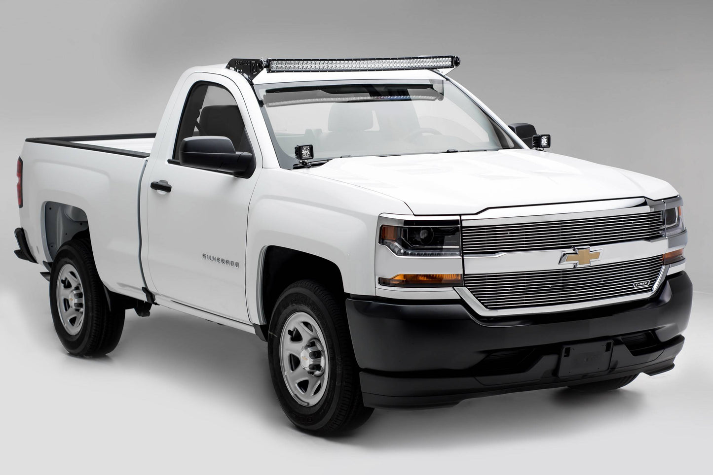 T-REX Grilles 6211270 Polished Aluminum Horizontal Grille Fits 2016-2018 Chevrolet Silverado 1500