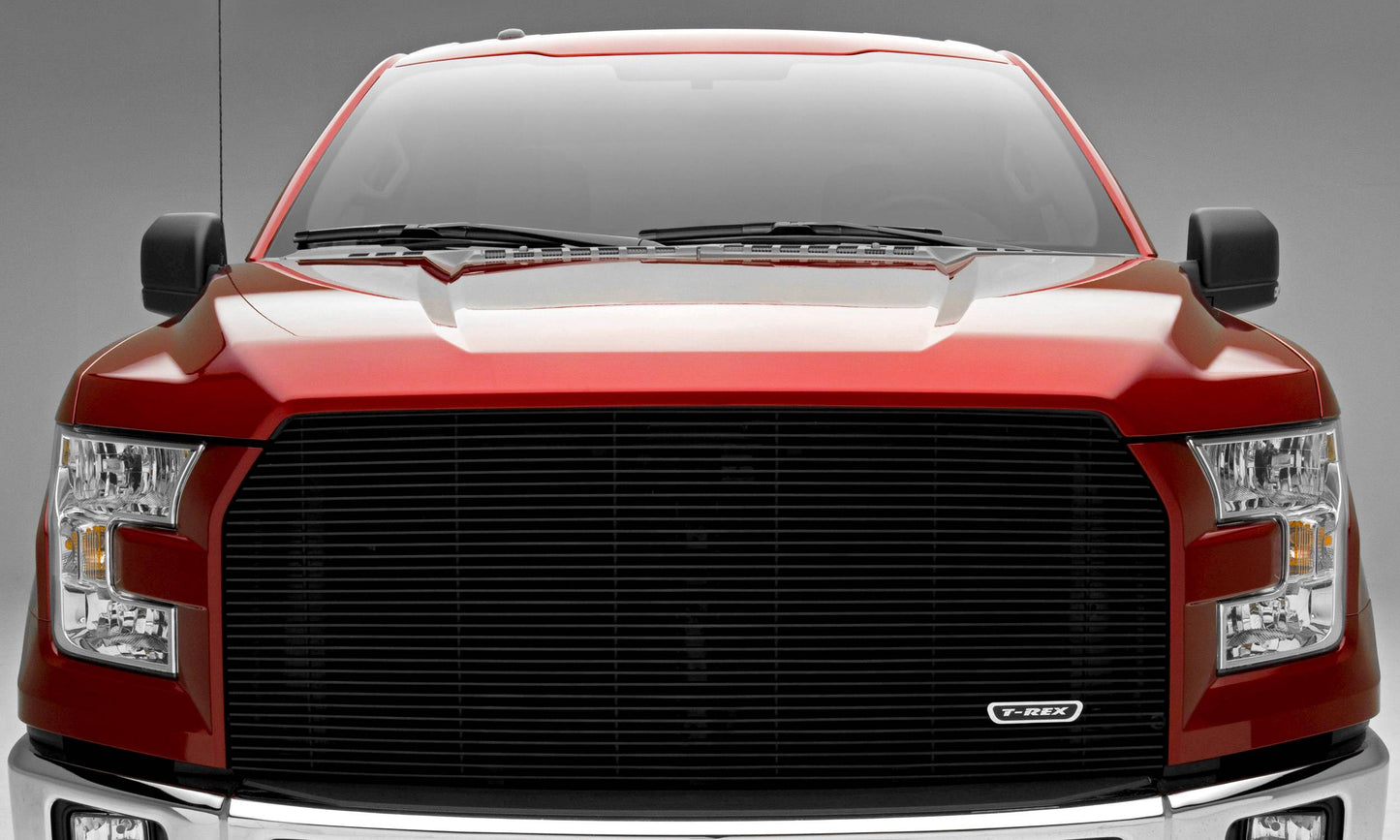 T-REX Grilles 20573B Black Aluminum Horizontal Grille Fits 2015-2017 Ford F-150