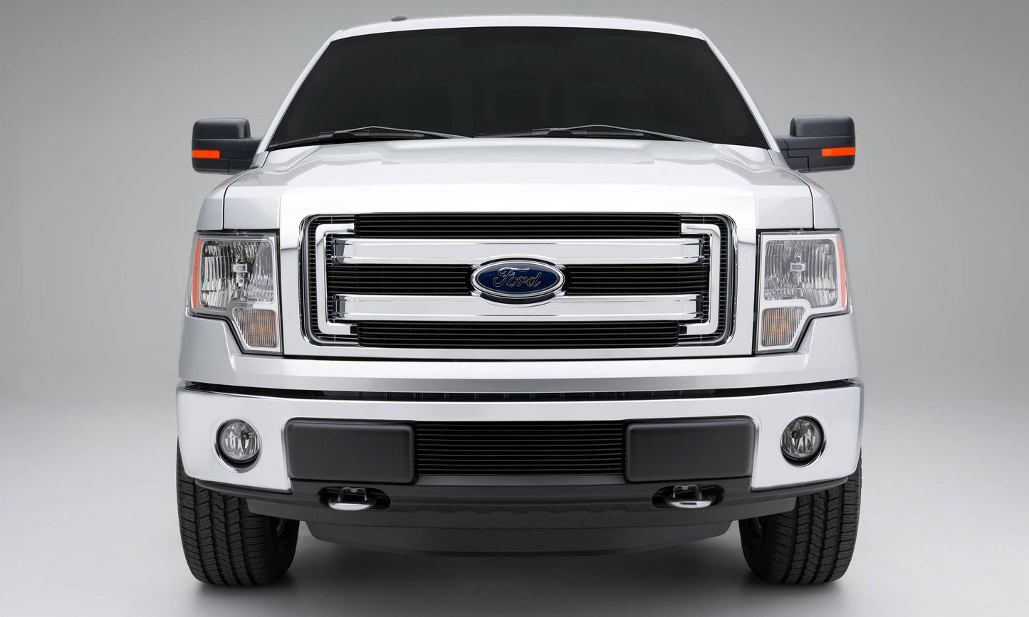 T-REX Grilles 21573B Black Aluminum Horizontal Grille Fits 2013-2017 Ford F-150 XLT