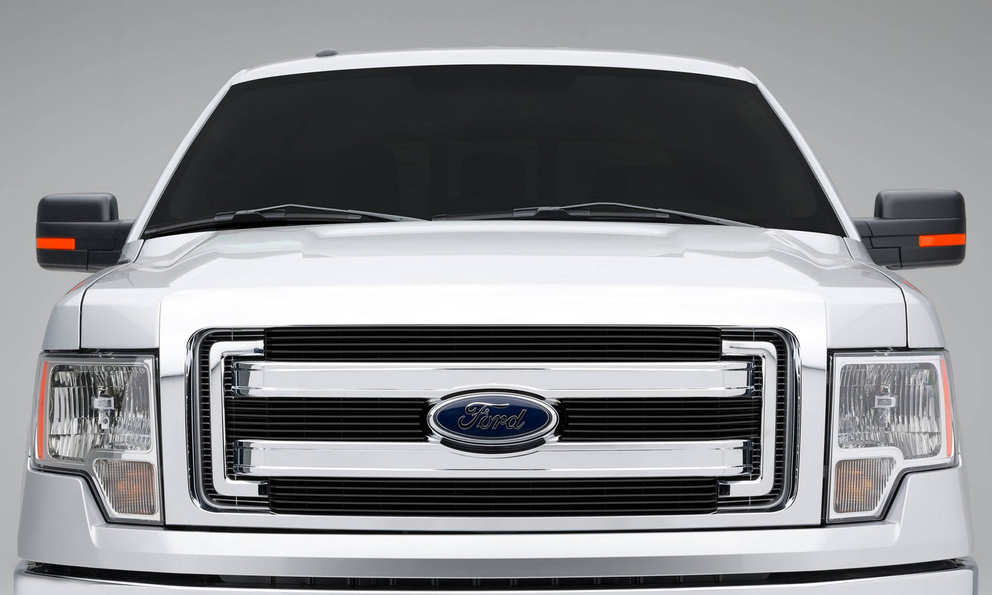 T-REX Grilles 21573B Black Aluminum Horizontal Grille Fits 2013-2017 Ford F-150 XLT