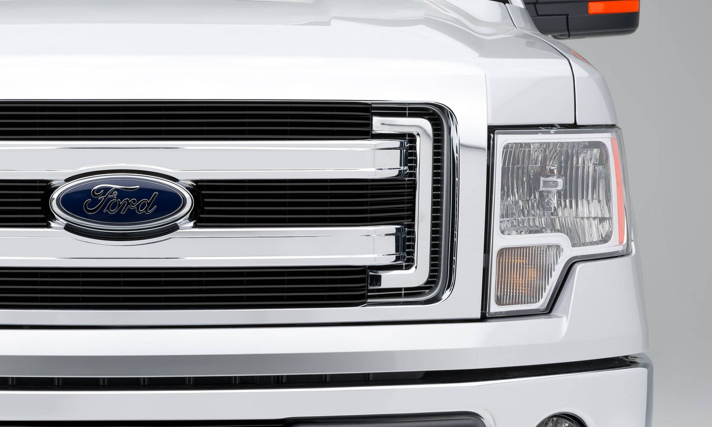 T-REX Grilles 21573B Black Aluminum Horizontal Grille Fits 2013-2017 Ford F-150 XLT
