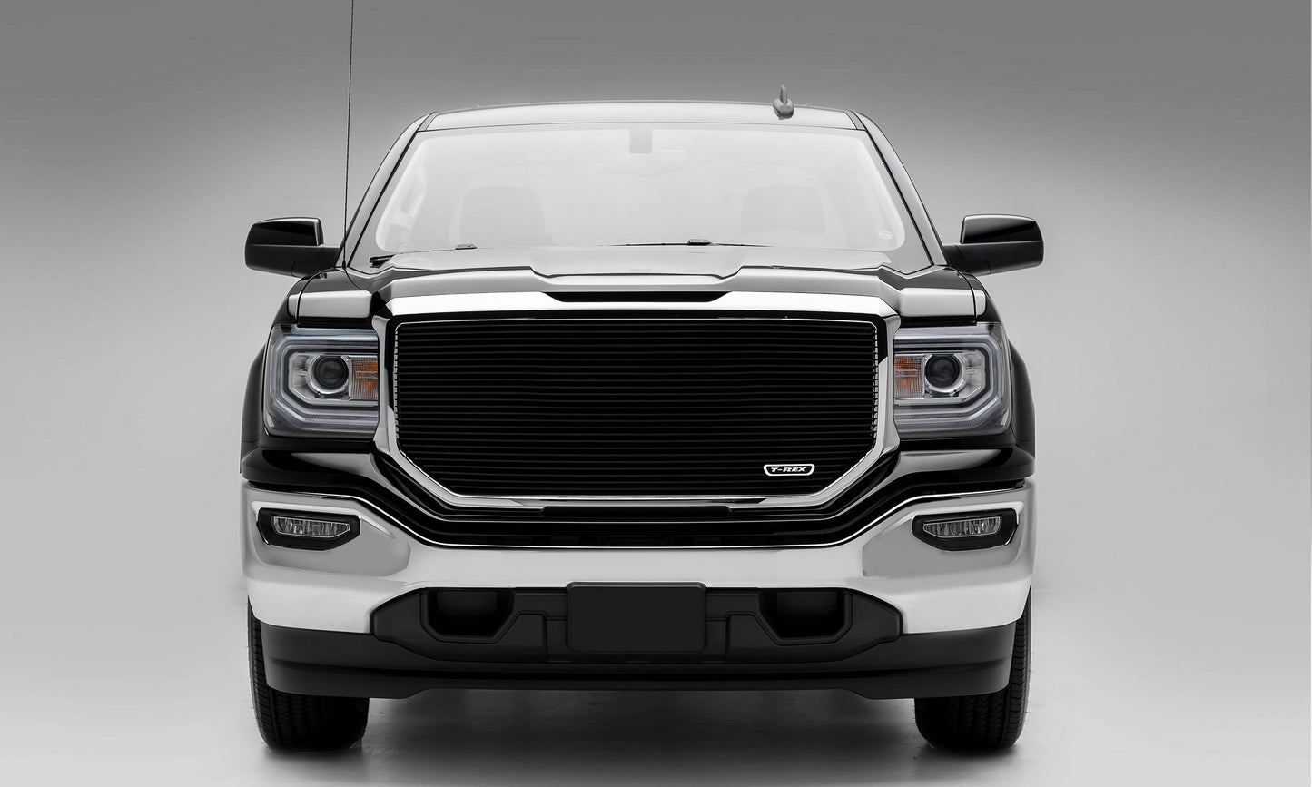 T-REX Grilles 6202141 Black Aluminum Horizontal Grille Fits 2016-2018 GMC Sierra 1500