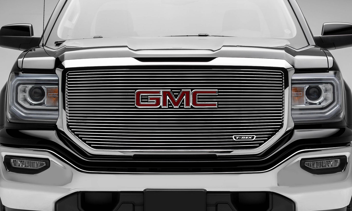 T-REX Grilles 6202130 Polished Aluminum Horizontal Grille Fits 2016-2018 GMC Sierra 1500