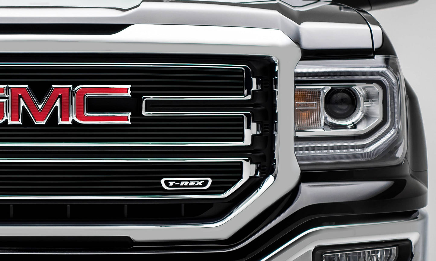 T-REX Grilles 6212131 Black Aluminum Horizontal Grille Fits 2016-2018 GMC Sierra 1500 SLE