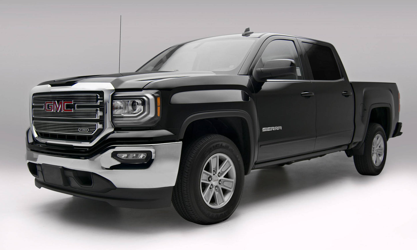 T-REX Grilles 21215 Polished Aluminum Horizontal Grille Fits 2016-2018 GMC Sierra 1500 SLT