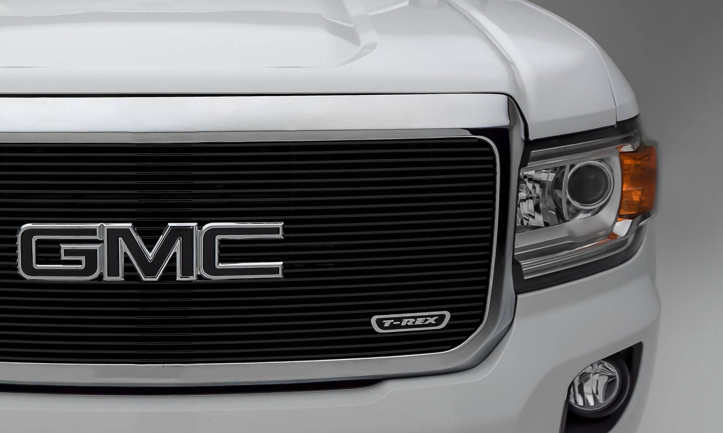 T-REX Grilles 20371B Black Aluminum Horizontal Grille Fits 2015-2020 GMC Canyon