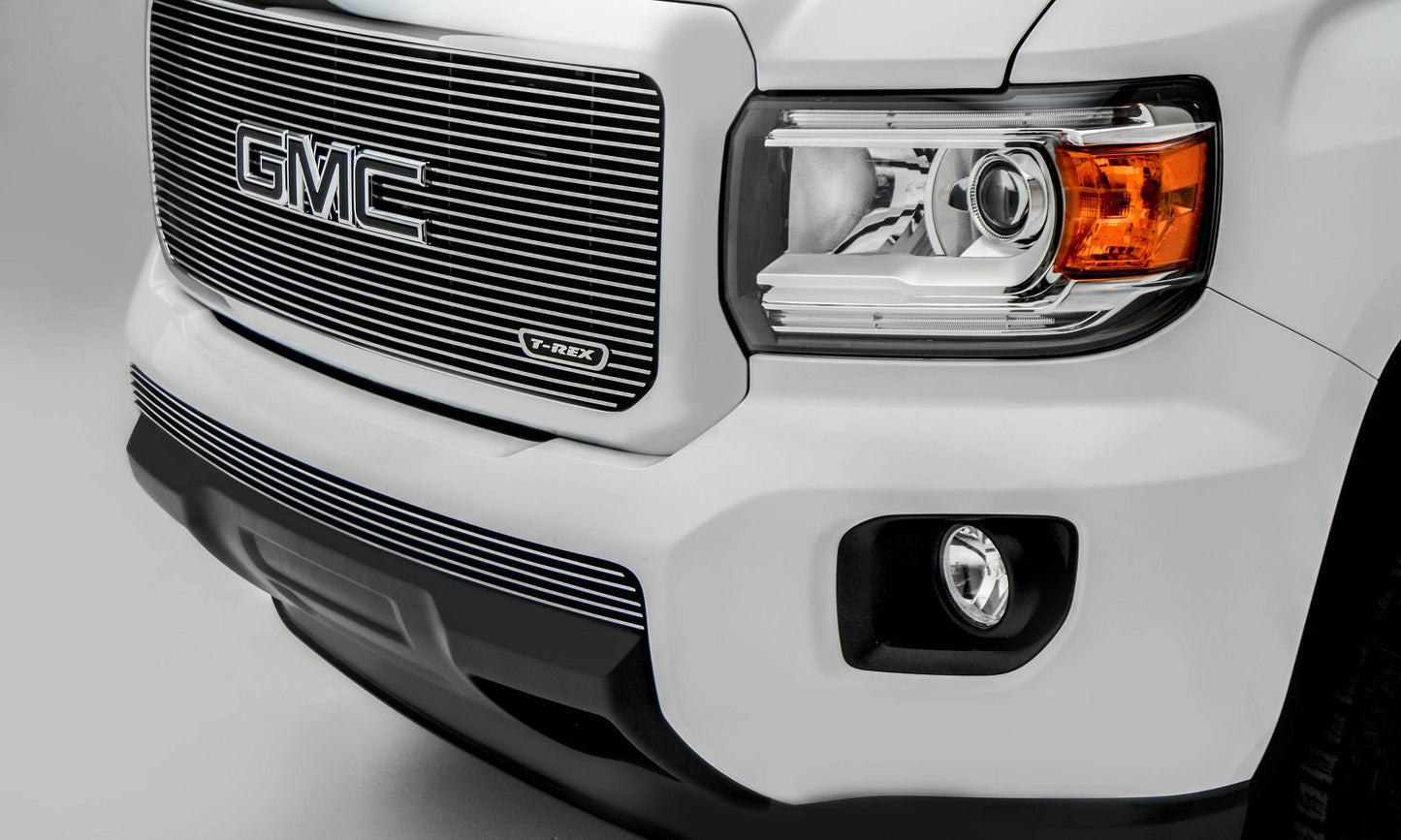 T-REX Grilles 25371 Polished Aluminum Horizontal Bumper Grille Fits 2015-2020 GMC Canyon