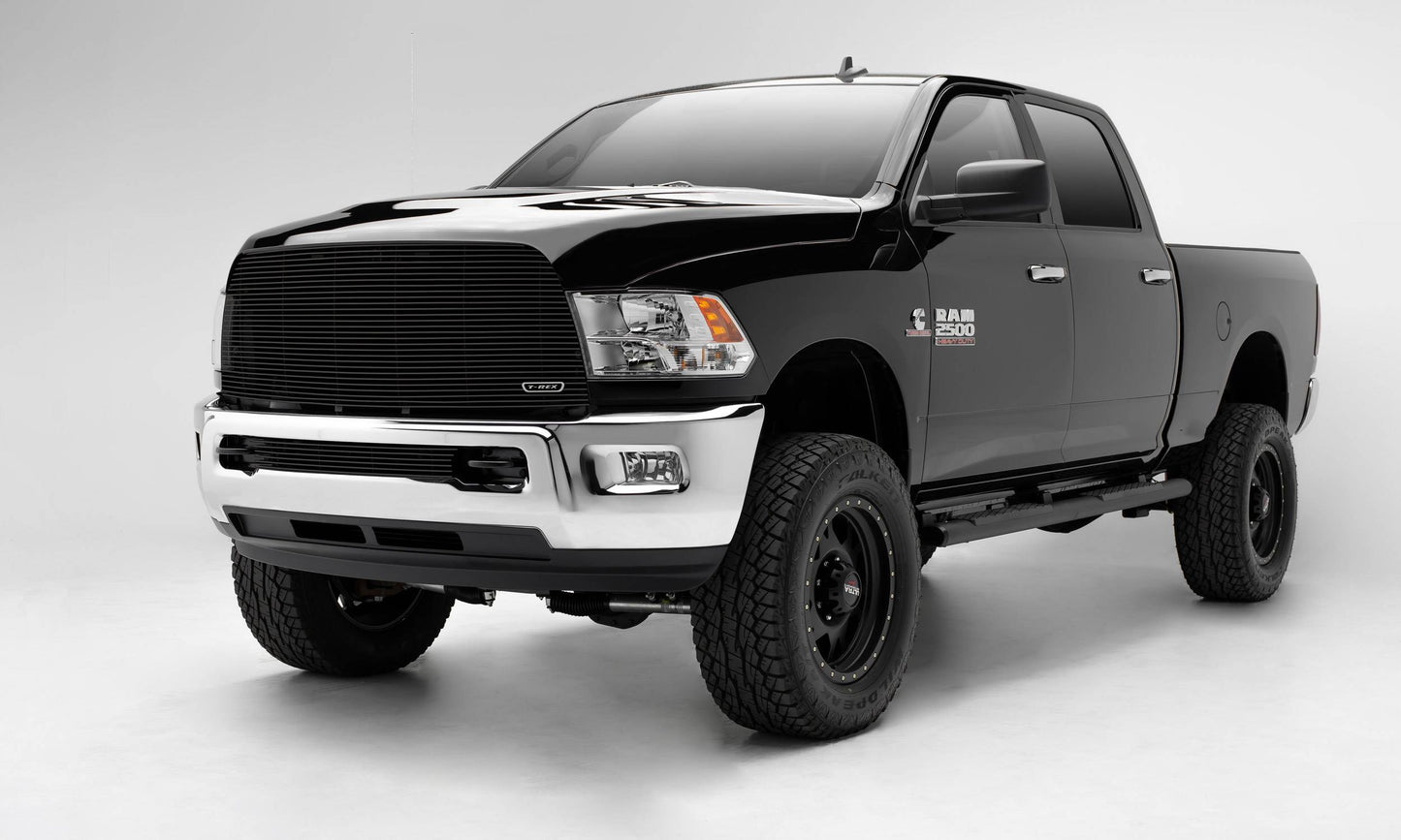 T-REX Grilles 25452B Black Aluminum Horizontal Bumper Grille Fits 2013-2018 Ram 2500 3500