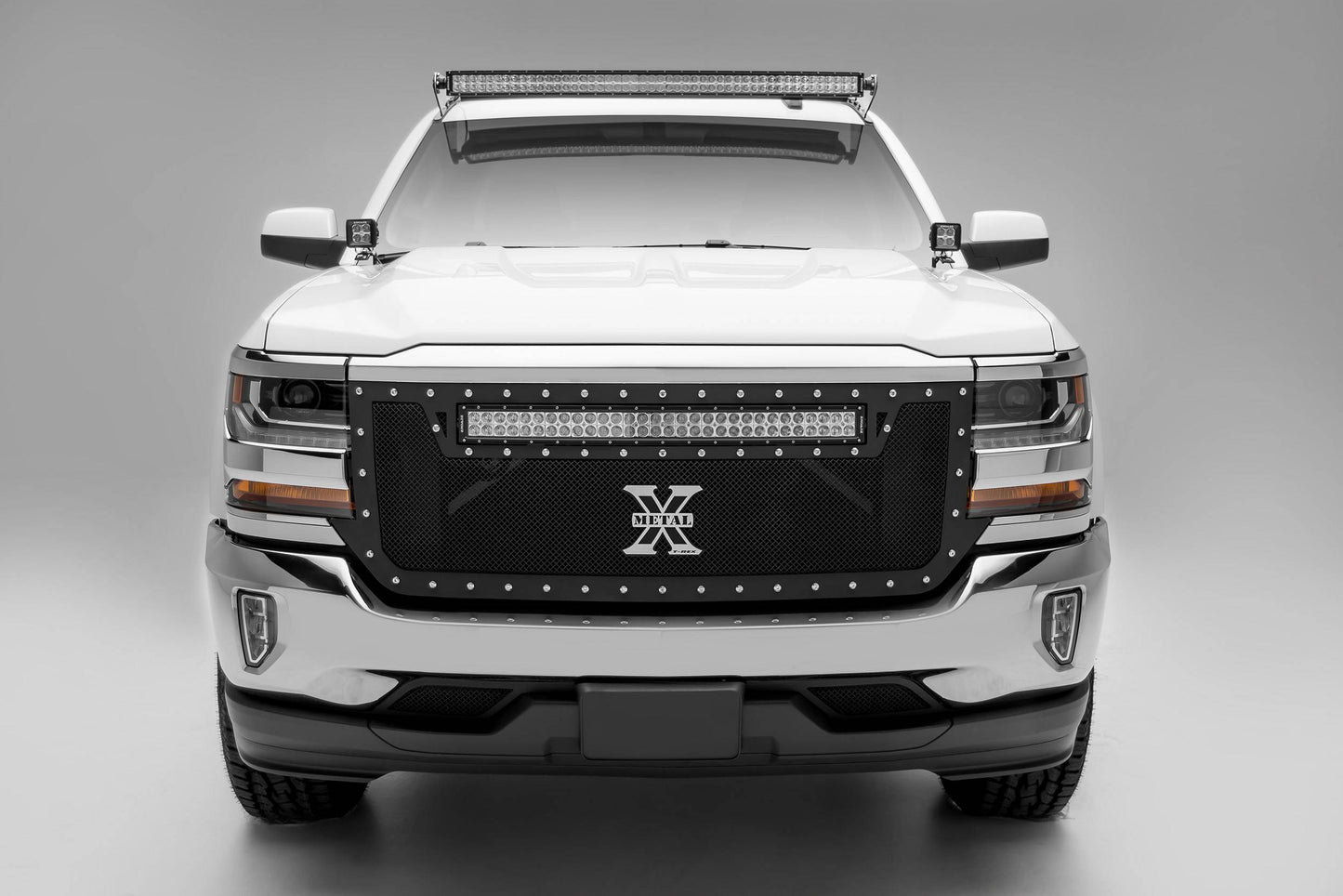 ZROADZ Z332281 Black Mild Steel Front Roof LED Bracket Fits 2019 -2022 Chevrolet Silverado 1500 LTD