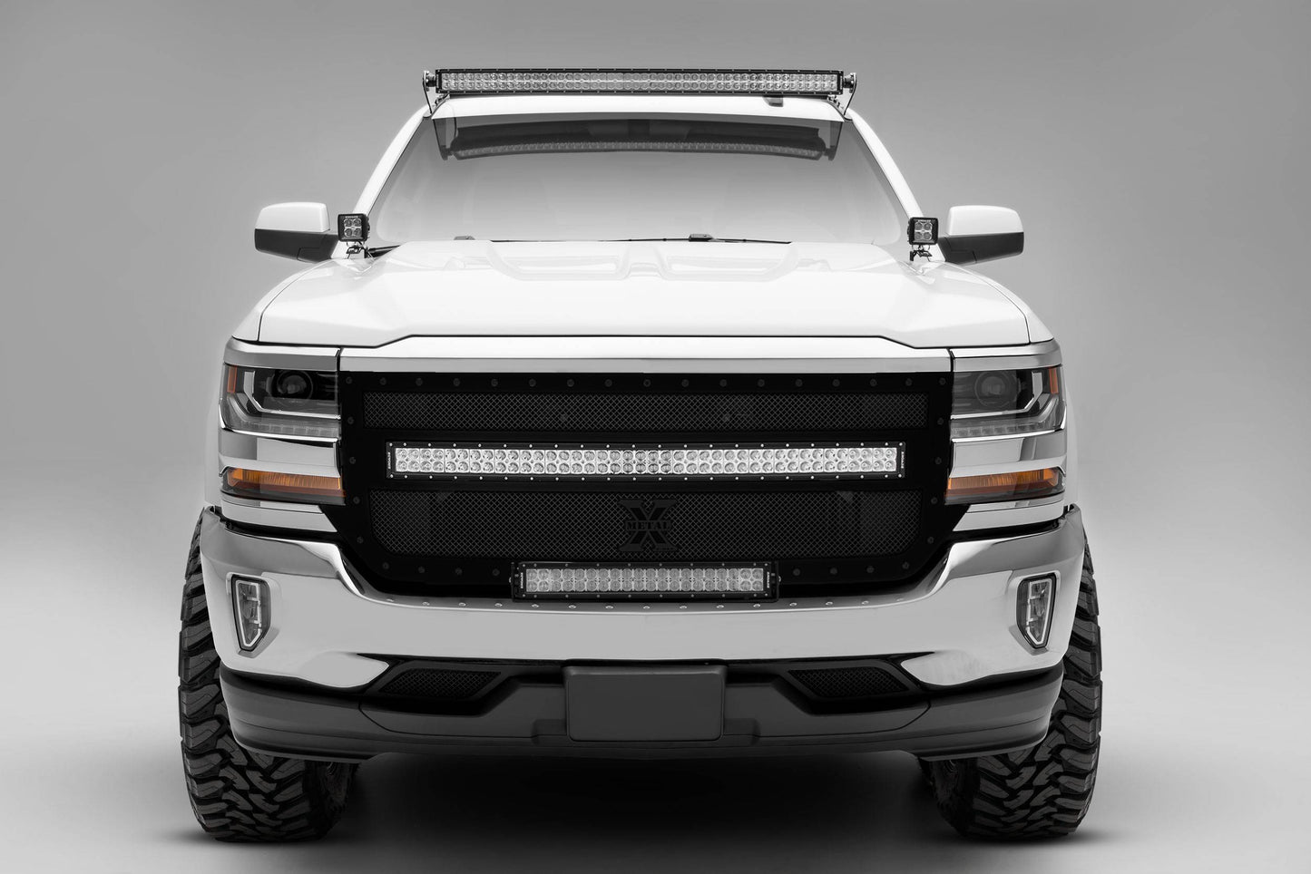 ZROADZ Z332281 Black Mild Steel Front Roof LED Bracket Fits 2019 -2022 Chevrolet Silverado 1500 LTD