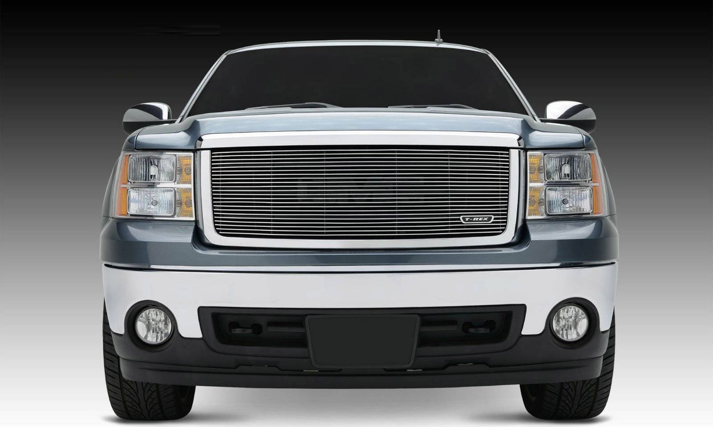 T-REX Grilles 20204 Polished Aluminum Horizontal Grille Fits 2007-2013 GMC Sierra 1500 All Terrain