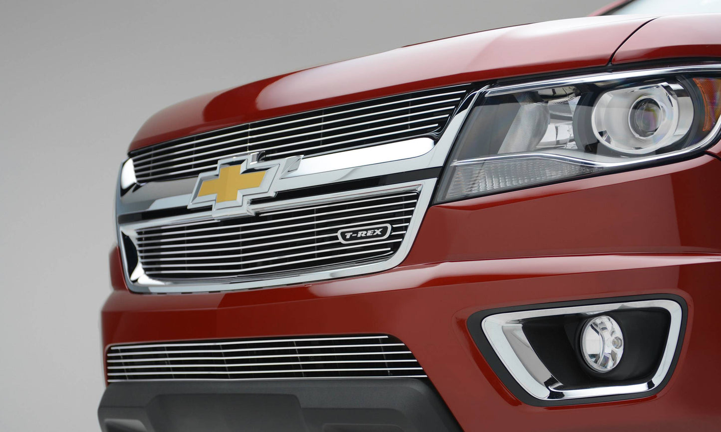T-REX Grilles 21267 Polished Aluminum Horizontal Grille Fits 2015-2020 Chevrolet Colorado
