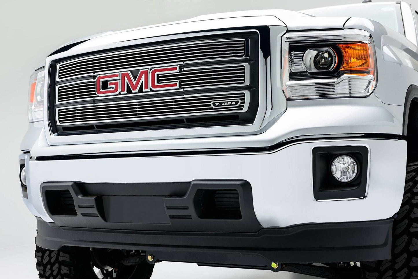 T-REX Grilles 21208 Polished Aluminum Horizontal Grille Fits 2014-2015 GMC Sierra 1500