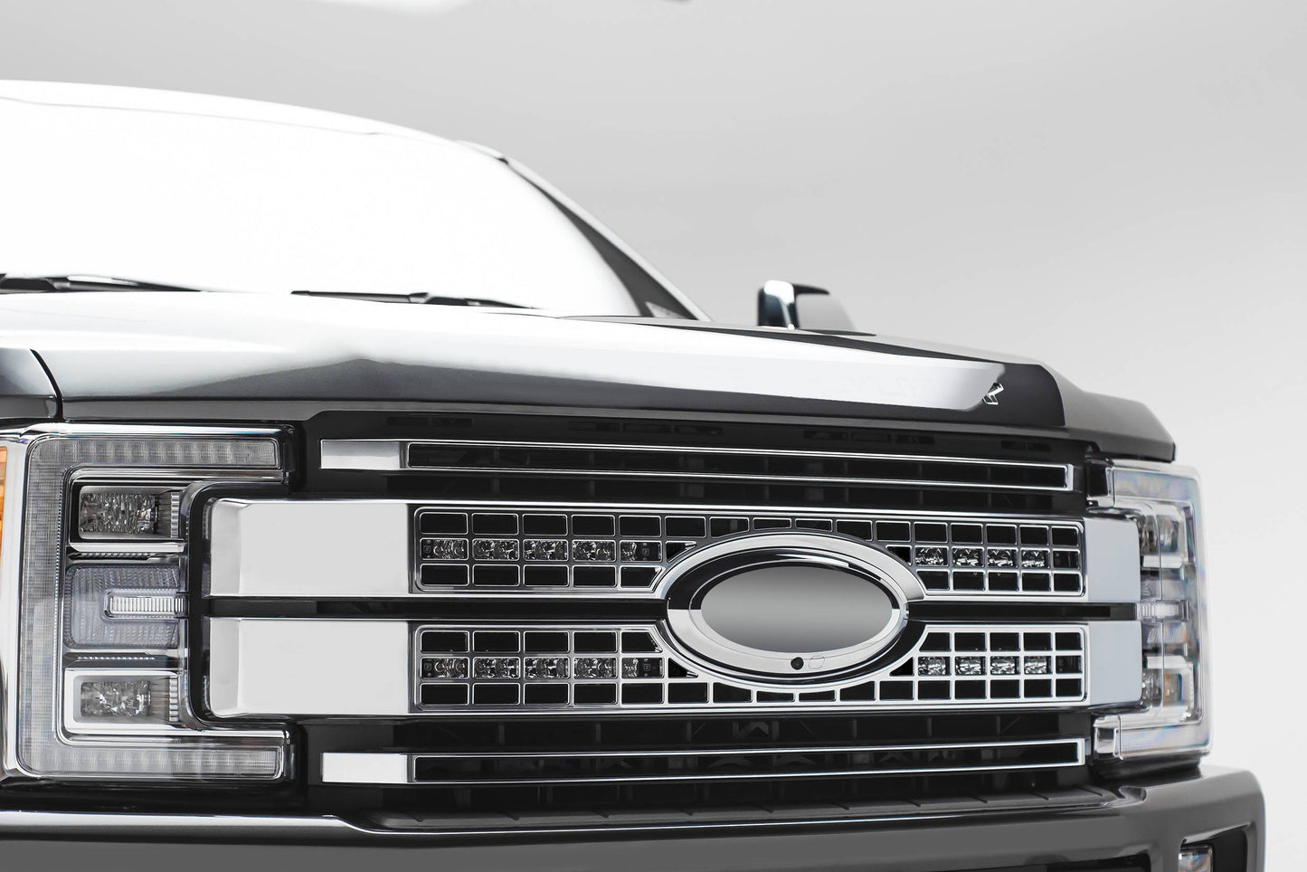 ZROADZ Z415671-KIT Black Mild Steel OEM Grille LED Kit Fits 2017-2019 Ford F-250 Platinum F-350 Platinum F-450 Platinum F-550 Platinum