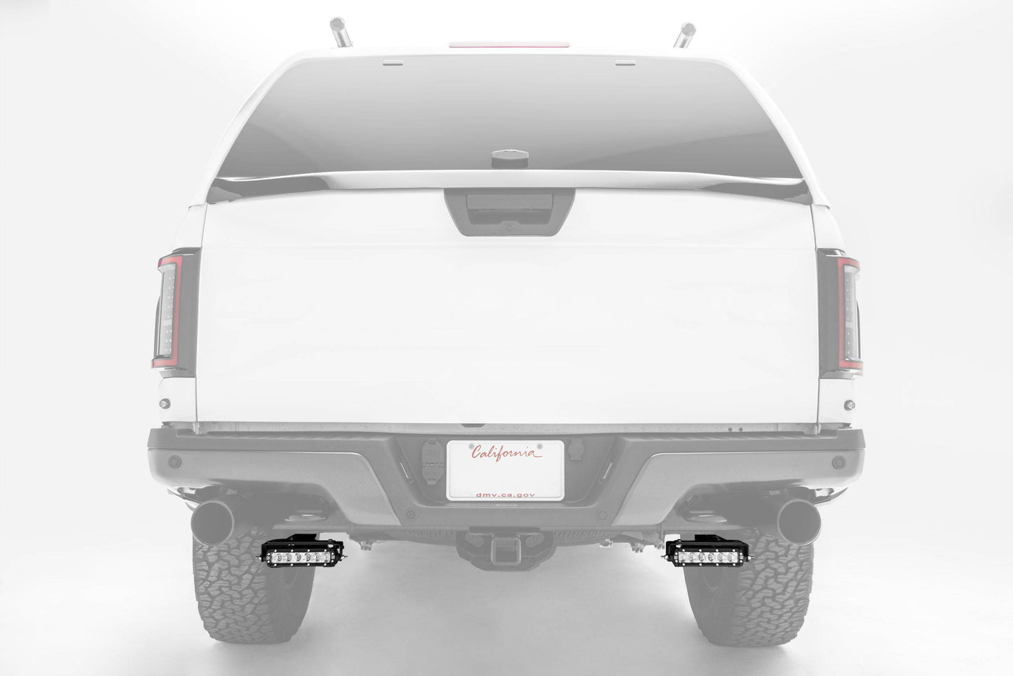 ZROADZ Z385662 Black Mild Steel Rear Bumper LED Bracket Fits 2018-2023 Ford F-150