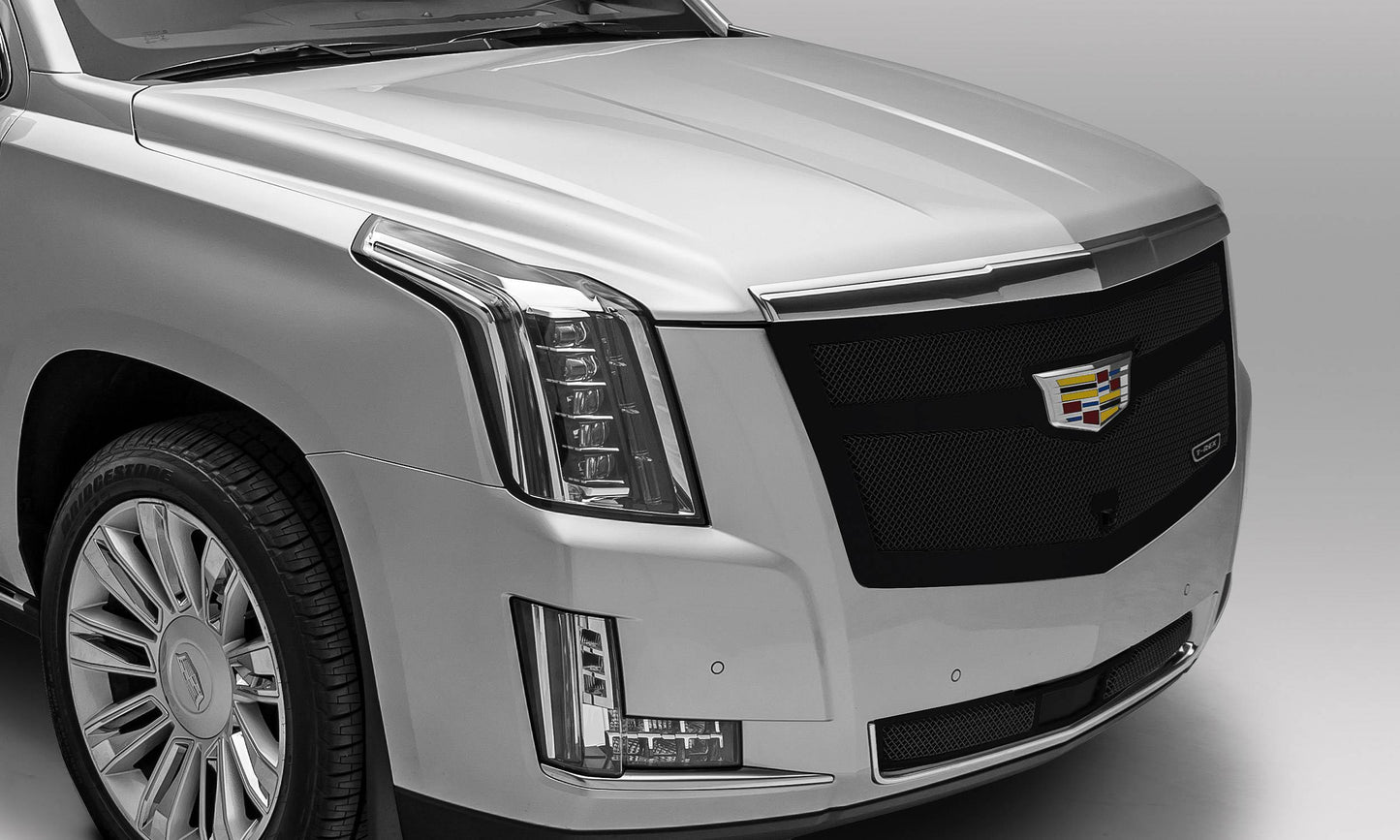 T-REX Grilles 51181 Black Stainless Steel Small Mesh Grille Fits 2015i-2020 Cadillac Escalade Escalade EXT Escalade ESV