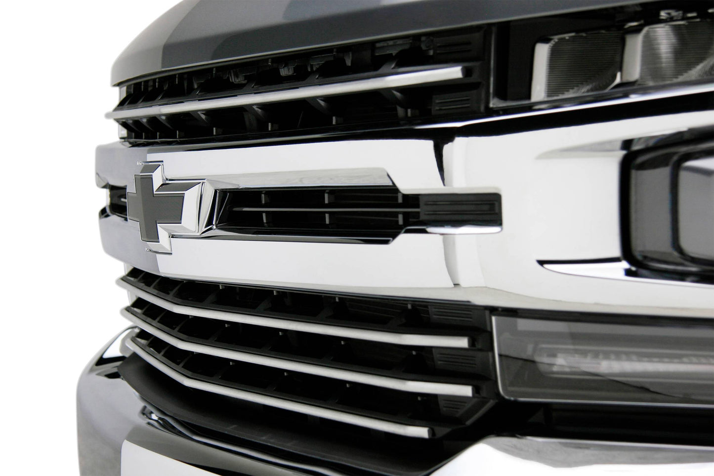 T-REX Grilles 6211233 Brushed Aluminum Horizontal Round Grille Fits 2019-2022 Chevrolet Silverado 1500ÊTrail Boss Silverado 1500 RST Silverado 1500 LT