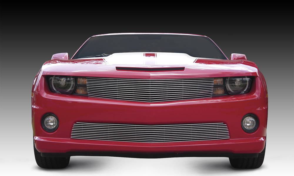 T-REX Grilles 21027 Polished Aluminum Horizontal Grille Fits 2010-2013 Chevrolet Camaro