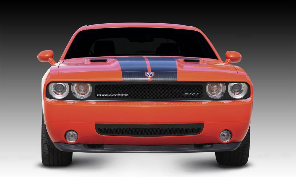 T-REX Grilles 51415 Black Mild Steel Small Mesh Grille Fits 2011-2014 Dodge Challenger