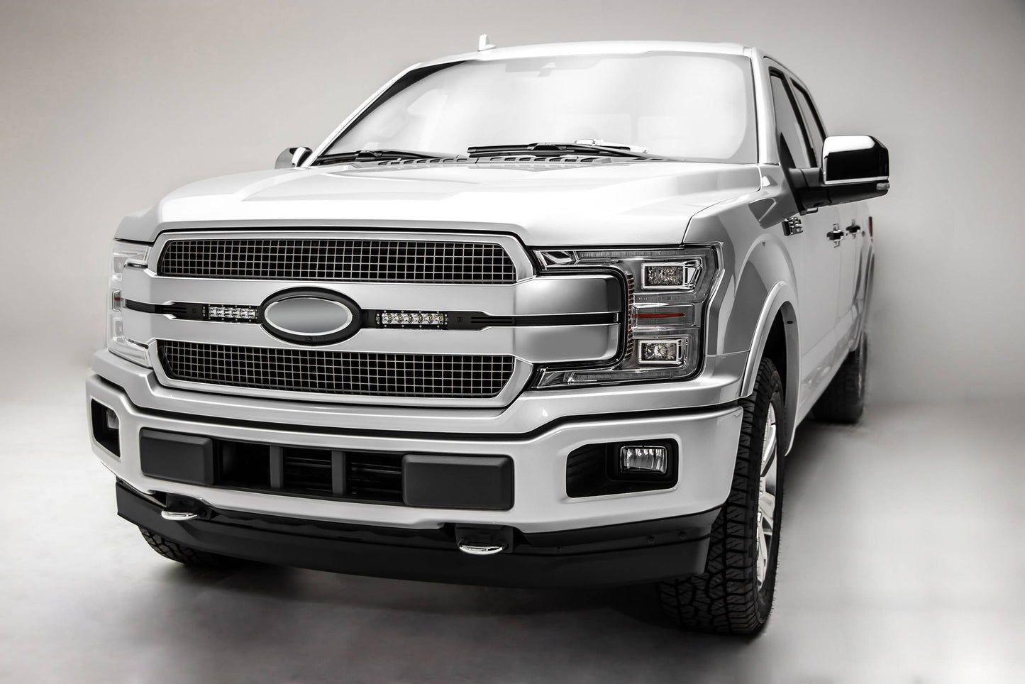 ZROADZ Z415581-KIT Black Mild Steel OEM Grille LED Kit Fits 2018-2020 Ford F-150 Platinum