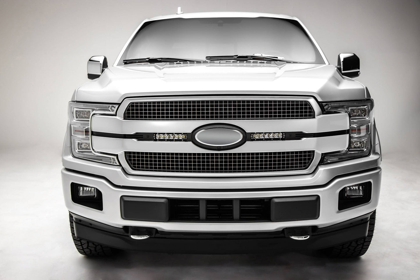 ZROADZ Z415581-KIT Black Mild Steel OEM Grille LED Kit Fits 2018-2020 Ford F-150 Platinum